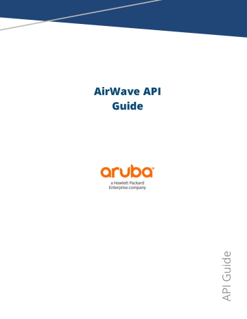 Aruba AW-HW-ENT AirWave Guide | Manualzz