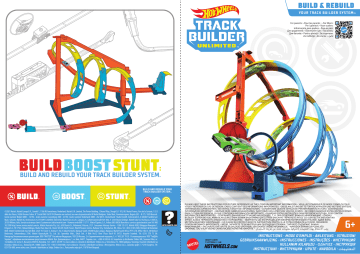 Hot Wheels HDX79 Track Builder Unlimited Corkscrew Twist Kit Instruction sheet | Manualzz