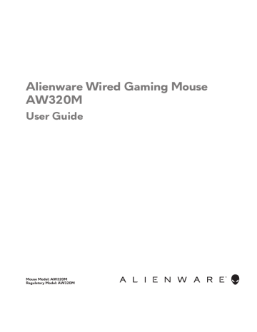 Alienware AW320M Wired Gaming Mouse User guide | Manualzz