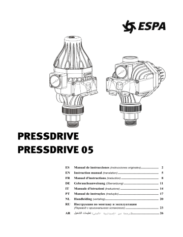 Espa Pressdrive - Pressdrive 05 Instruction manual | Manualzz