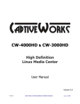 CaptiveWorks CW-4000HD User Manual