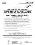 DualLite UFO-3AW Installation Instructions