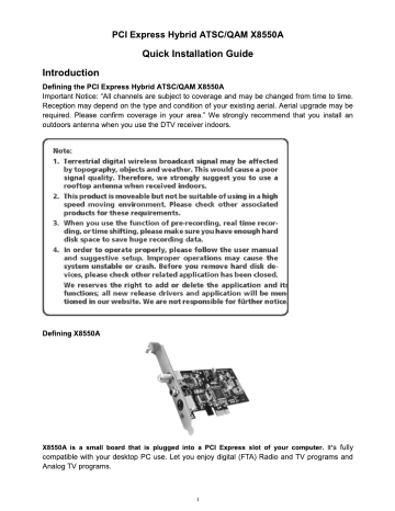 Geniatech X8550A Quick Installation Manual | Manualzz
