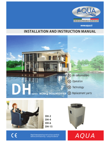 Aqua DH-15, DH-2, DH-6 Installation And Instruction Manual | Manualzz