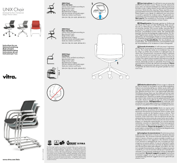 VITRA Unix Chair Bedienungsanleitung | Manualzz