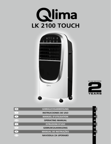 QLIMA LK2100 Touch Fan & Air Cooler Benutzerhandbuch | Manualzz