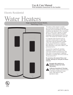 Rheem PROE47 S2 RH95 - Installation manual, Specification, User guide |  manualzz.com