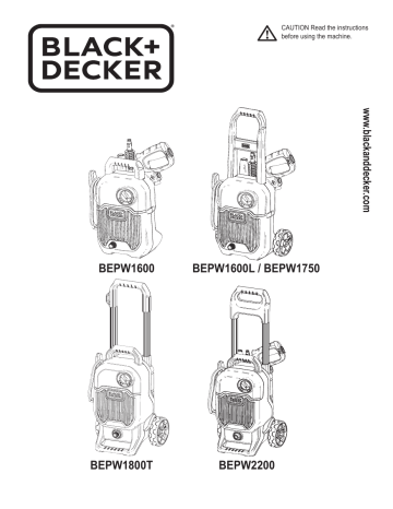User manual Black & Decker PW1500SP (English - 40 pages)