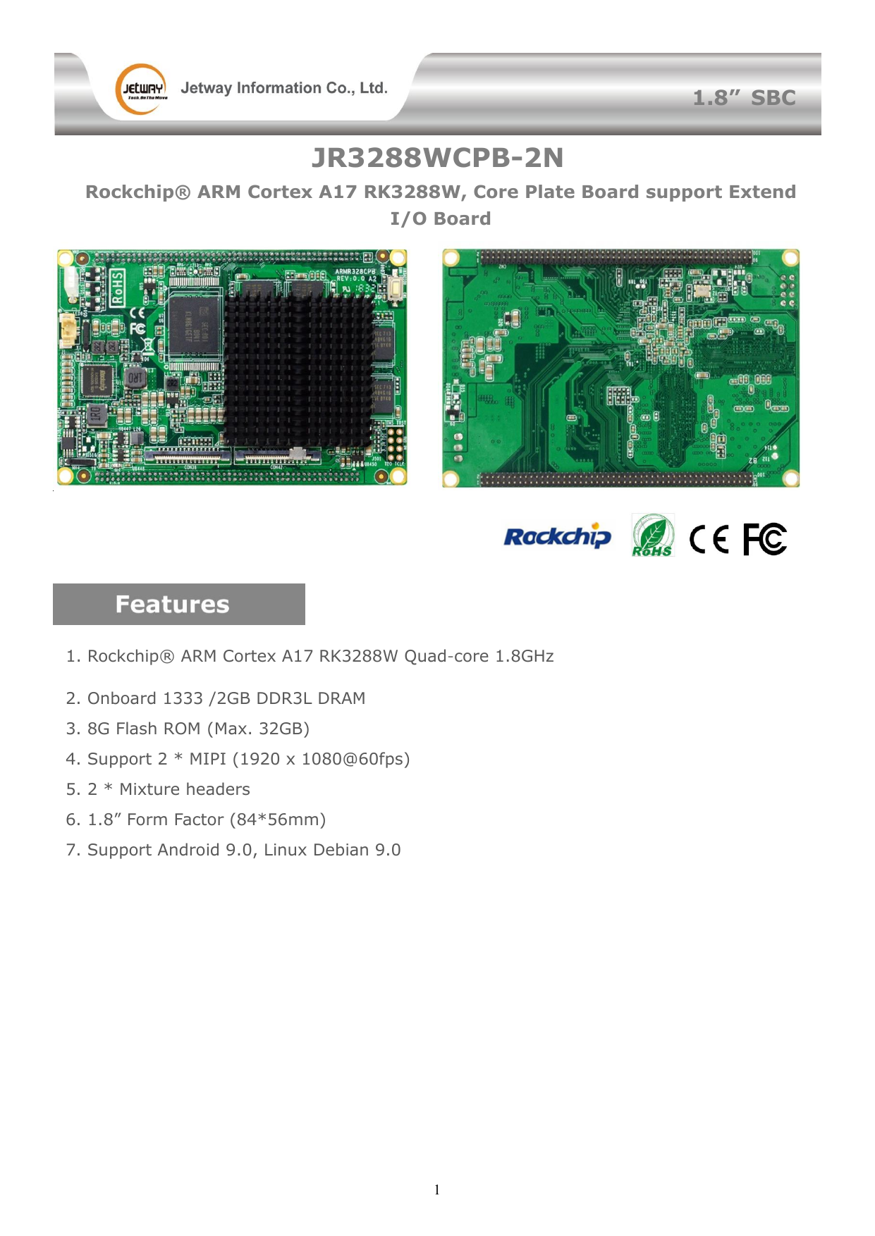 ROM-5780 - Rockchip RK3399 Cortex®-A72+A53 SMARC 2.1 Computer-on-Module -  Advantech