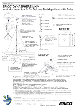 Erico DYNASPHERE MKIV Installation Instructions