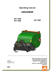 Amazone GH HH 1350 / 1500 Operating Manual