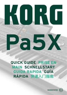 KORG Pa5X Quick Guide | AI Chat & PDF Download