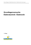 Conatex Grundlagenversuche Elektrotechnik / Elektronik (Auszug) Bedienungsanleitung